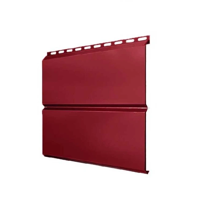 Металлический сайдинг Grand Line ЭкоБрус 0.45 мм PE RAL 3003 рубиново-красный