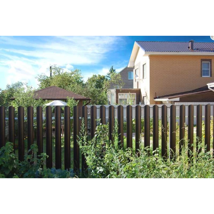 Штакетник П-образный А фигурный Grand Line 0,45 Полиэстер RAL 1014 Слоновая Кость